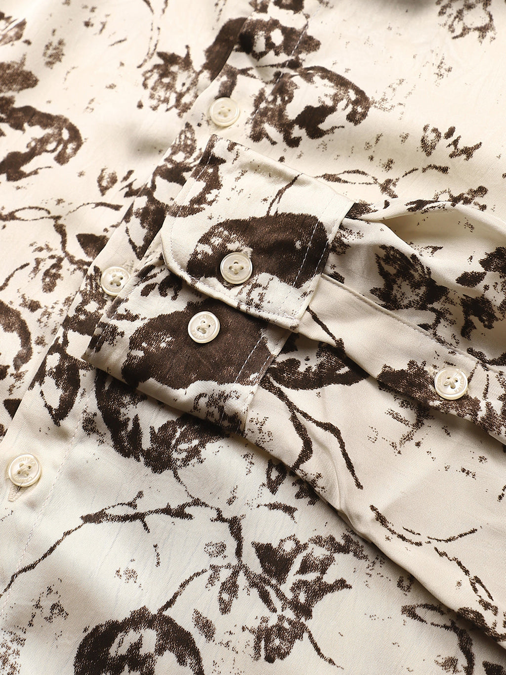 Faded-Flora Jacquard Shirt