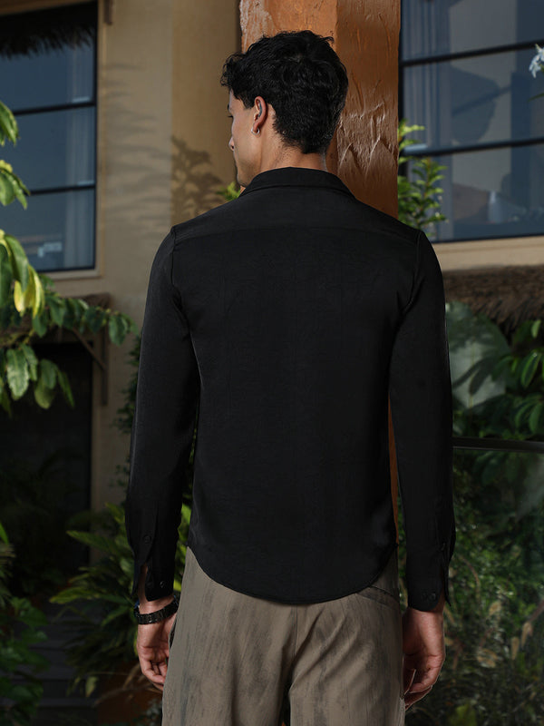 Crushed-Textured Shirt