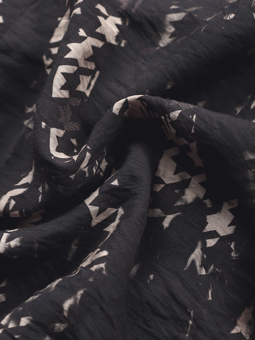 Grazed-Houndstooth Imprint Shirt