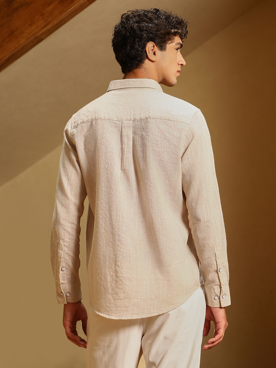 Candy-Stripe Jacquard Shirt