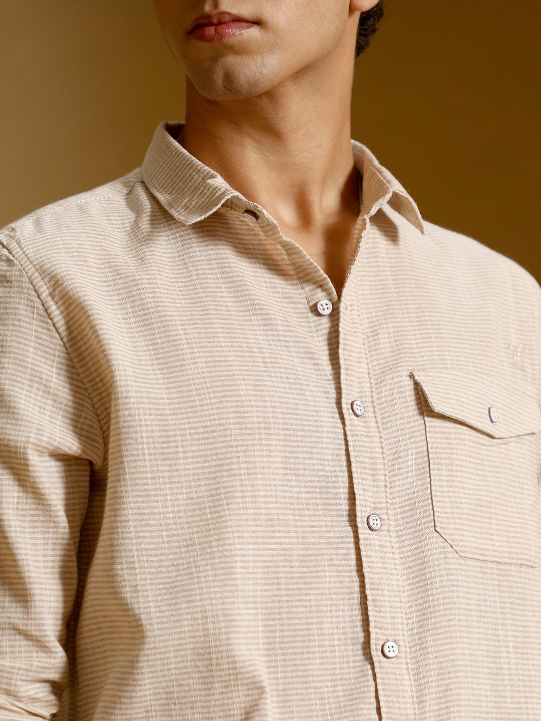 Candy-Stripe Jacquard Shirt