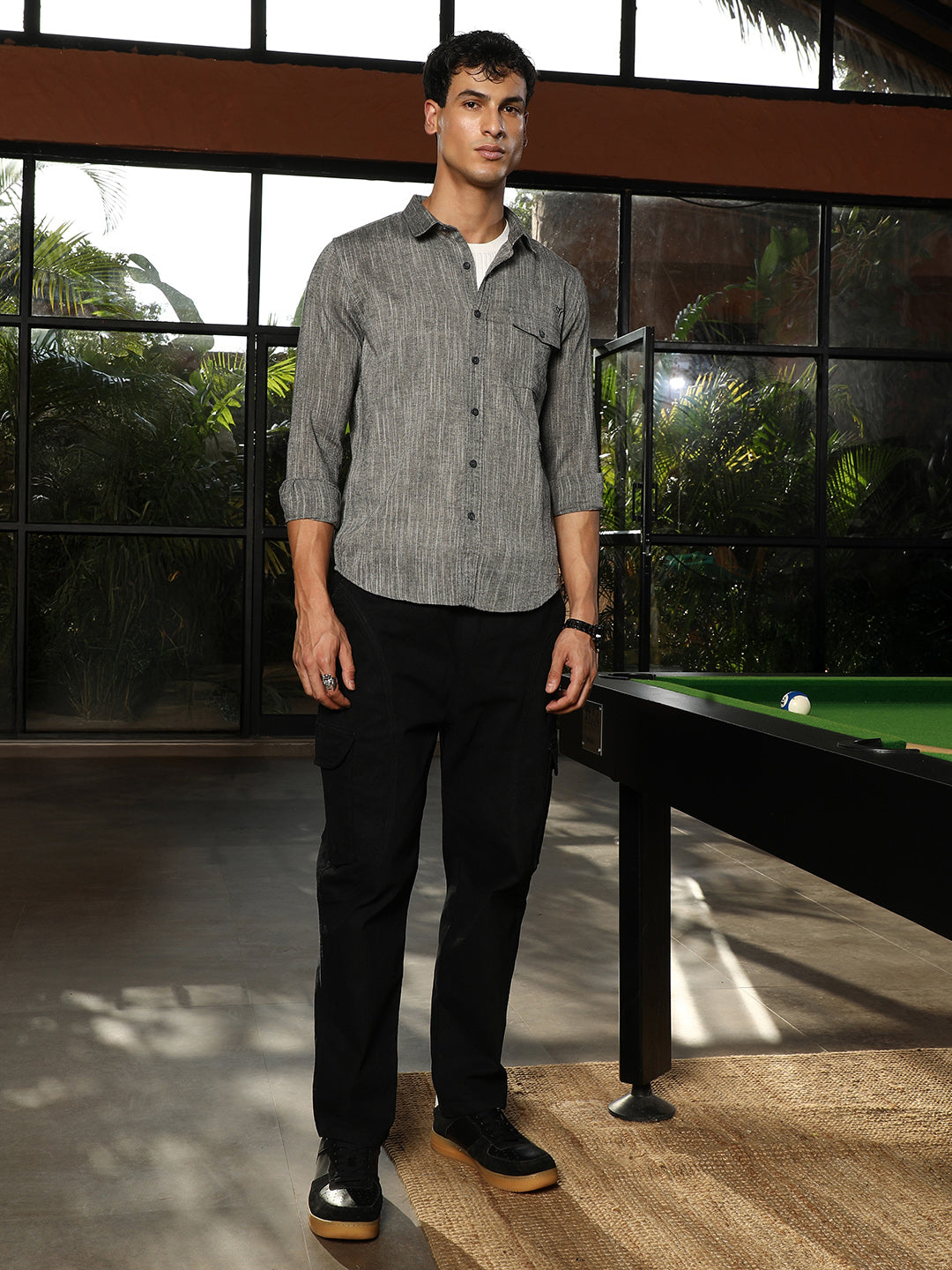 Thread-Jacquard Shirt