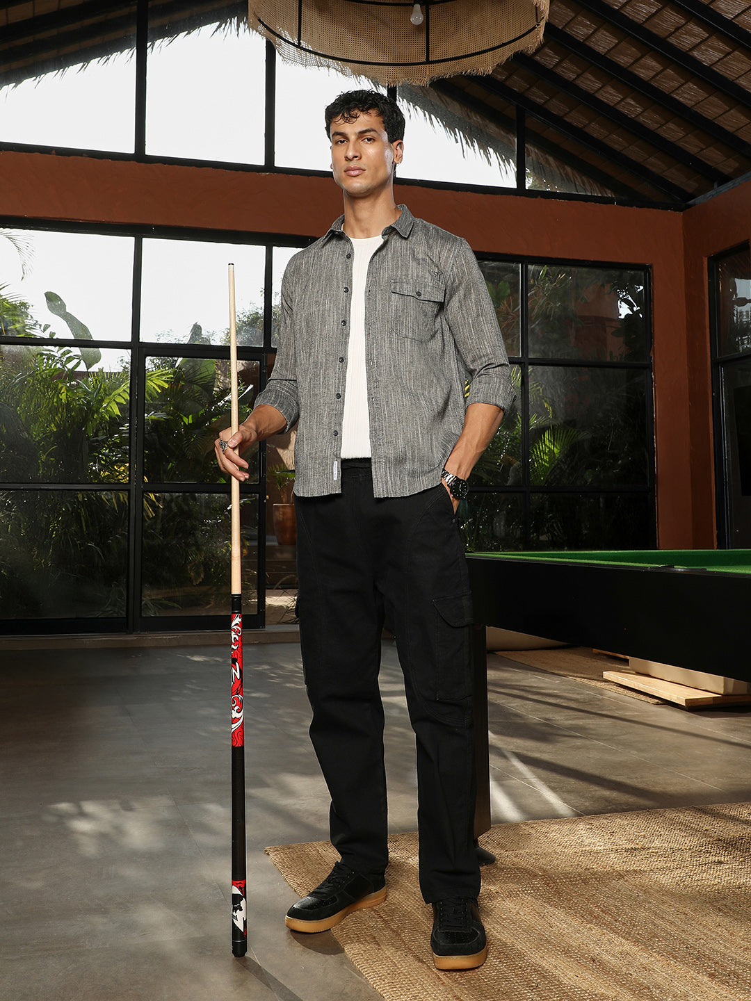 Thread-Jacquard Shirt