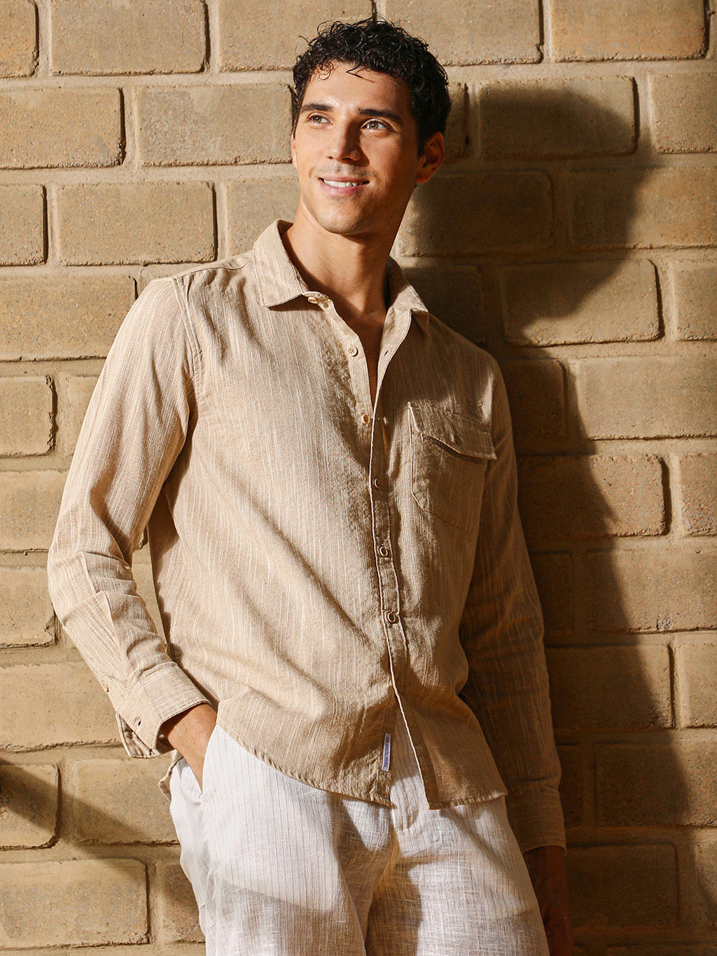 Thread-Jacquard Shirt