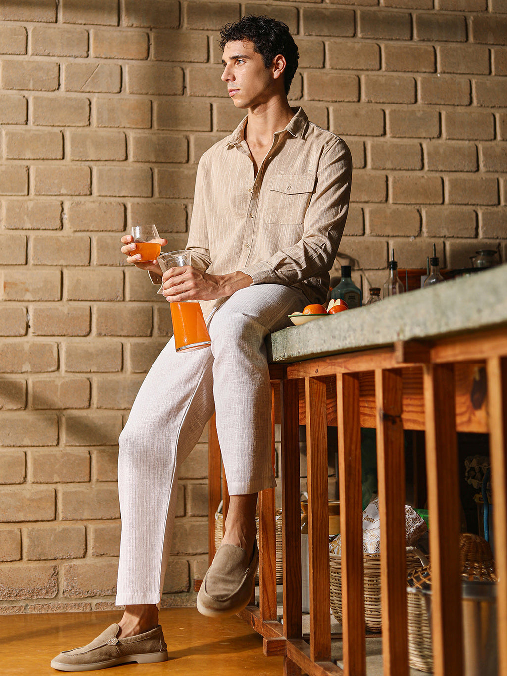 Thread-Jacquard Shirt