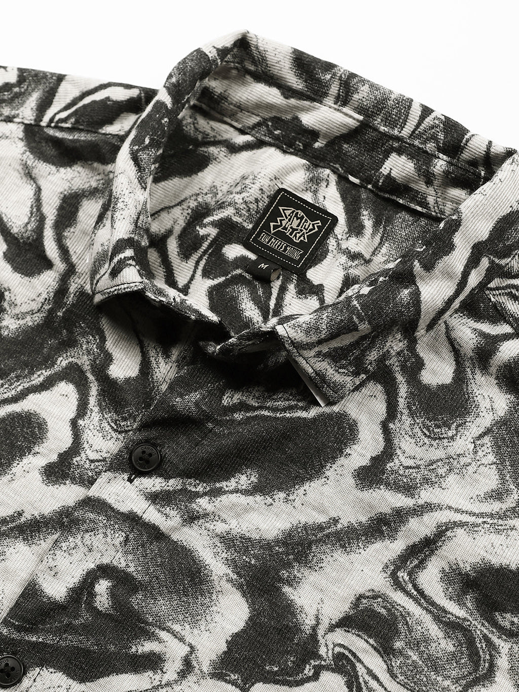 Fluid-Marble Textured Shirt