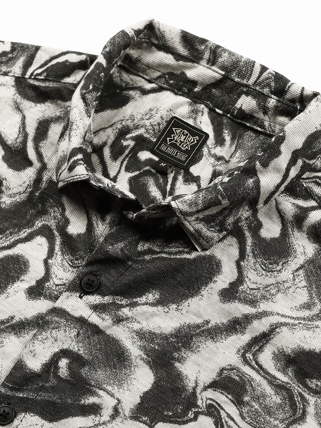 Fluid-Marble Textured Shirt