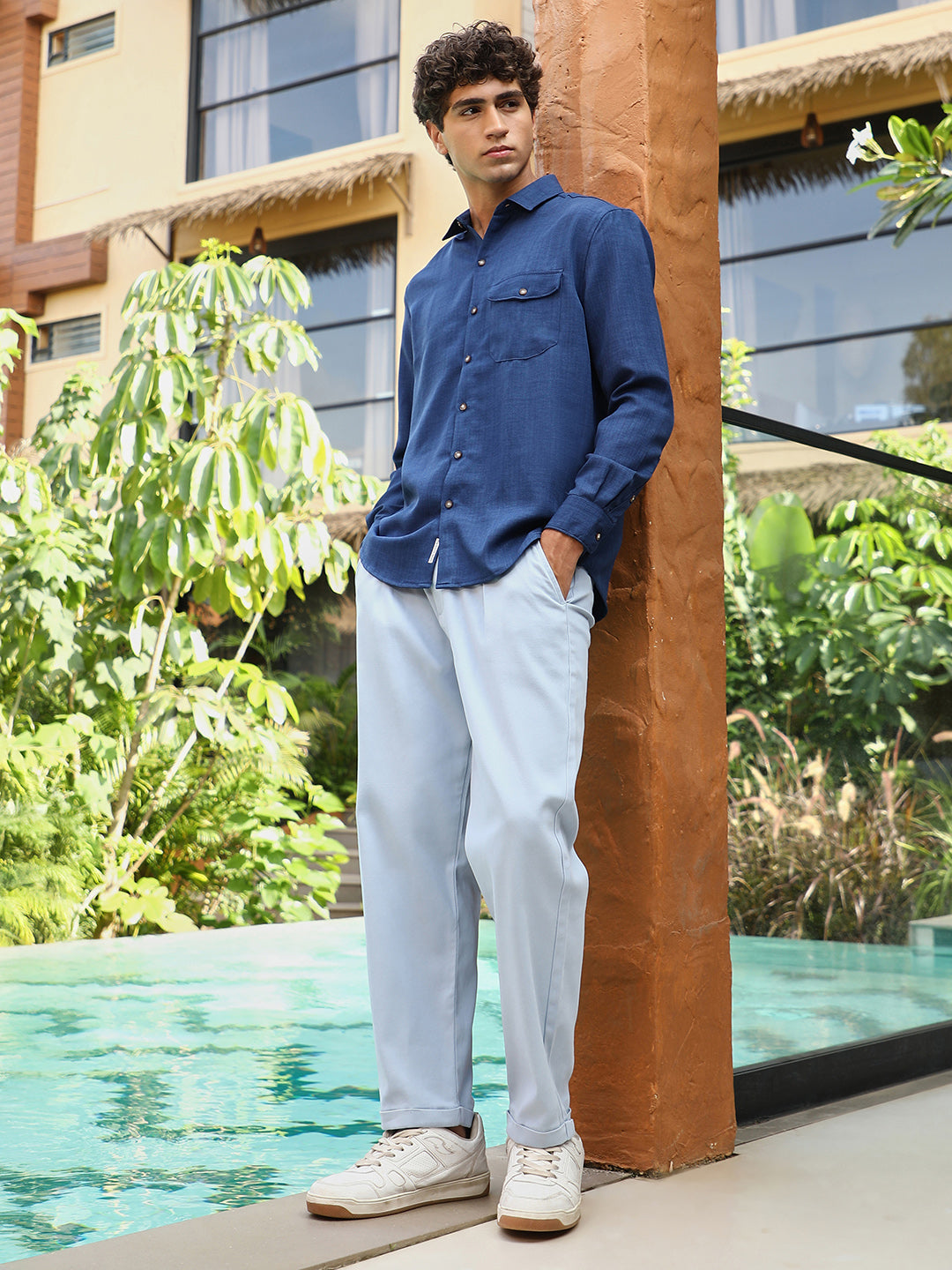 Solid Dobby Regular Shirt