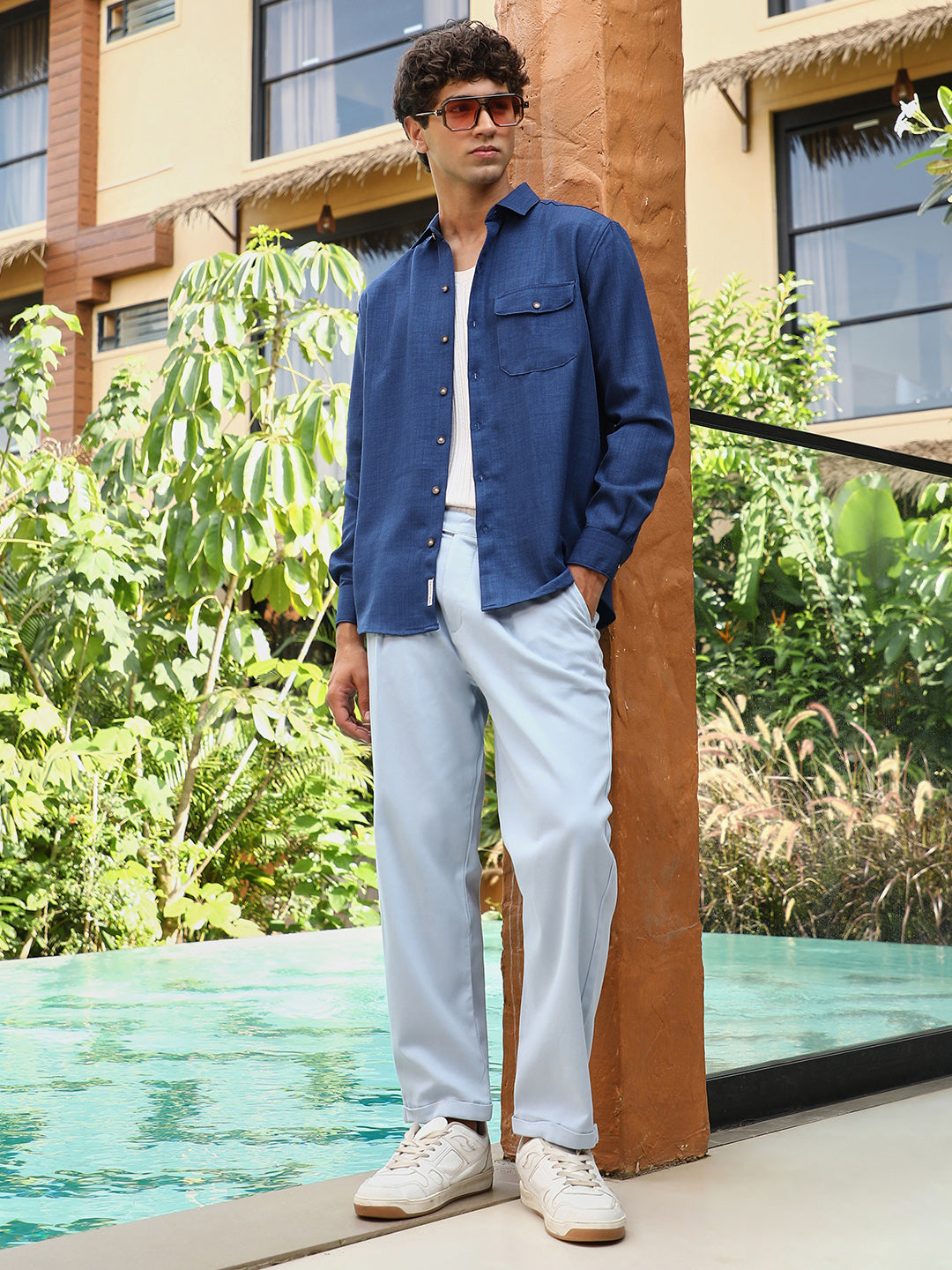 Solid Dobby Regular Shirt