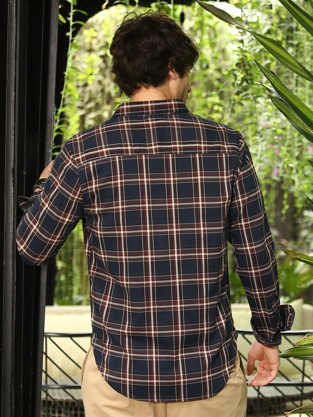 Button-Down Tartan-Plaid Shirt