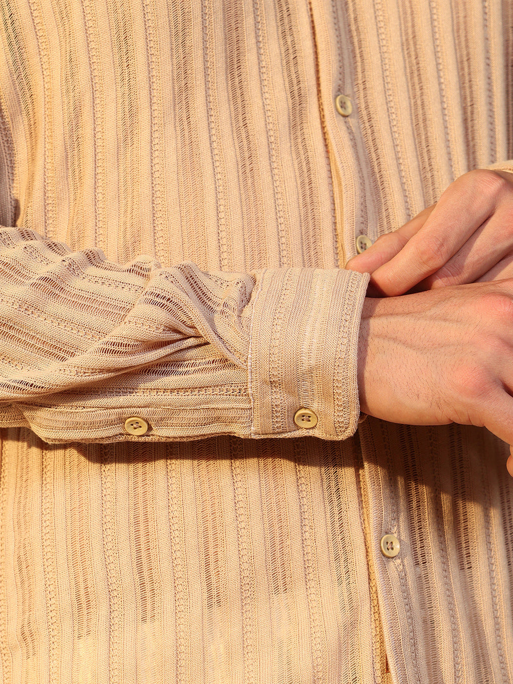 Panel Jacquard-Knit Shirt