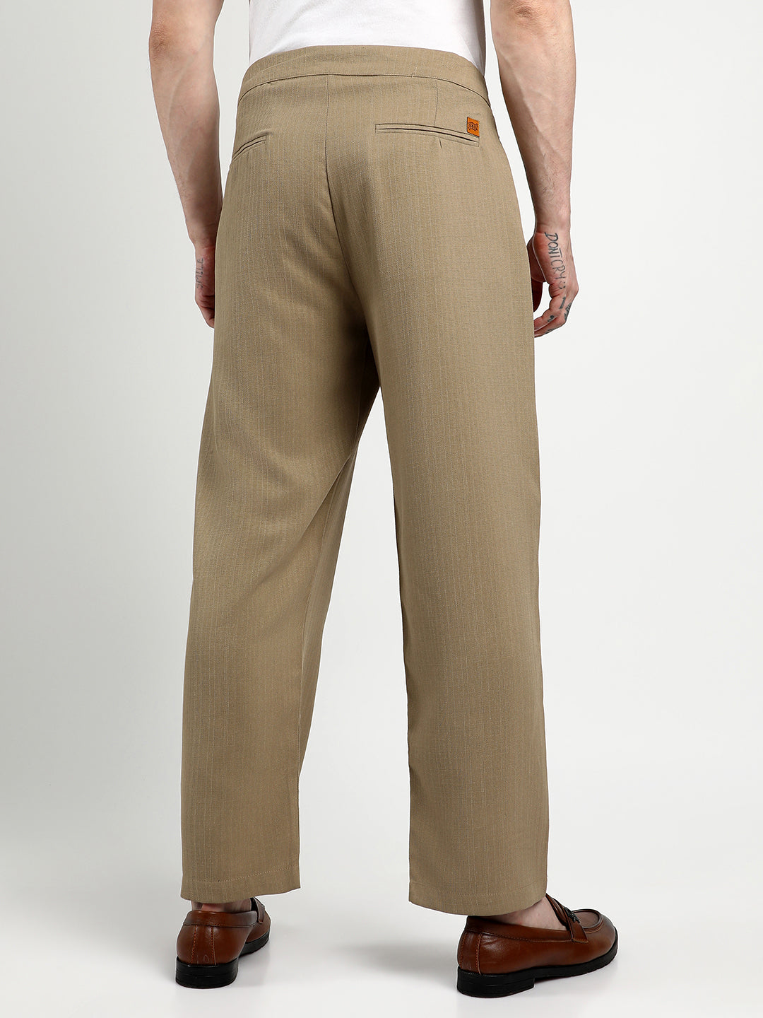 Tailored Linen-Blend Trousers