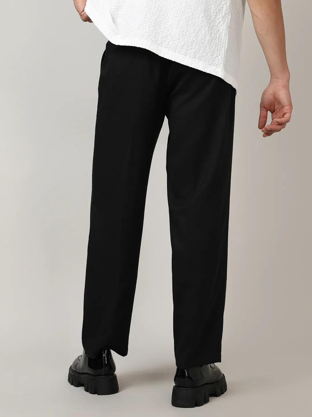 Solid Tailored Trousers