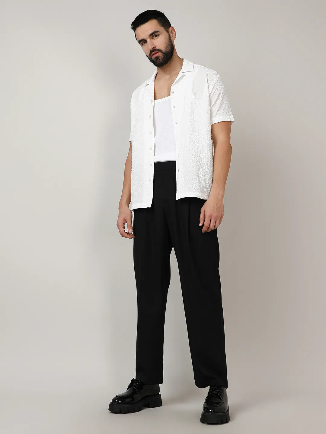 Solid Tailored Trousers