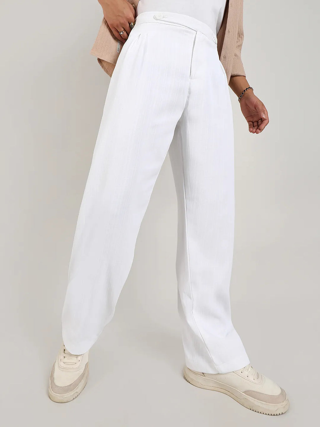 Lightweight - Tailored Linen-Blend Trousers