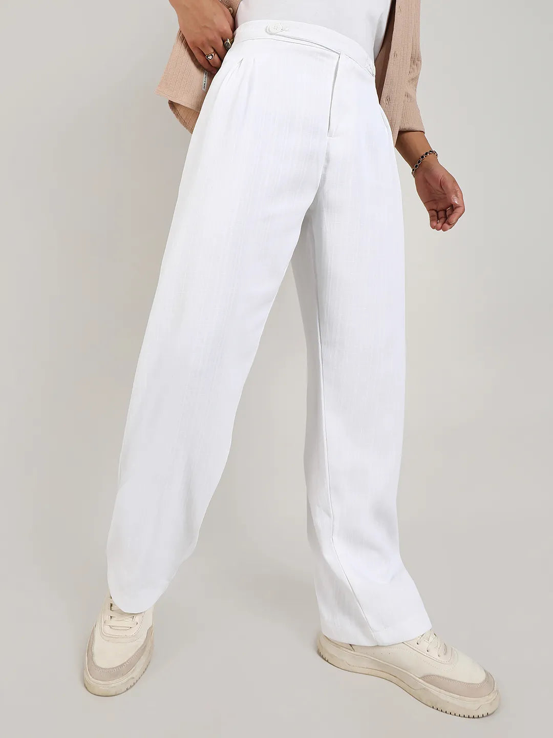Lightweight - Tailored Linen-Blend Trousers