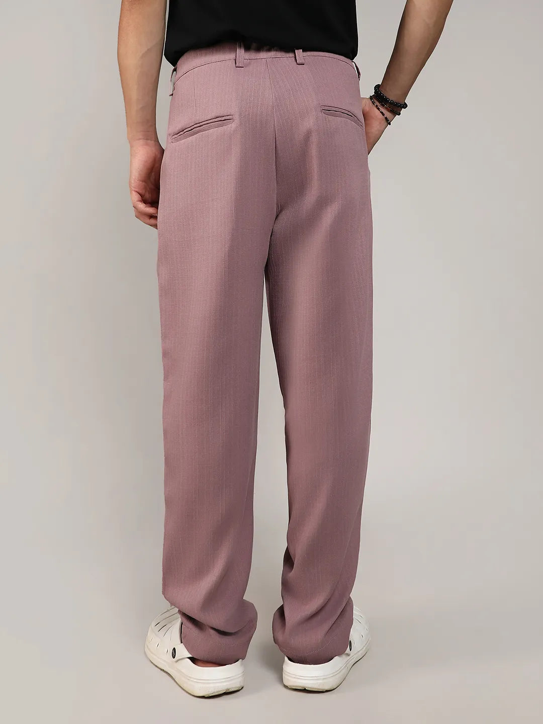 Tailored Linen-Blend Trousers