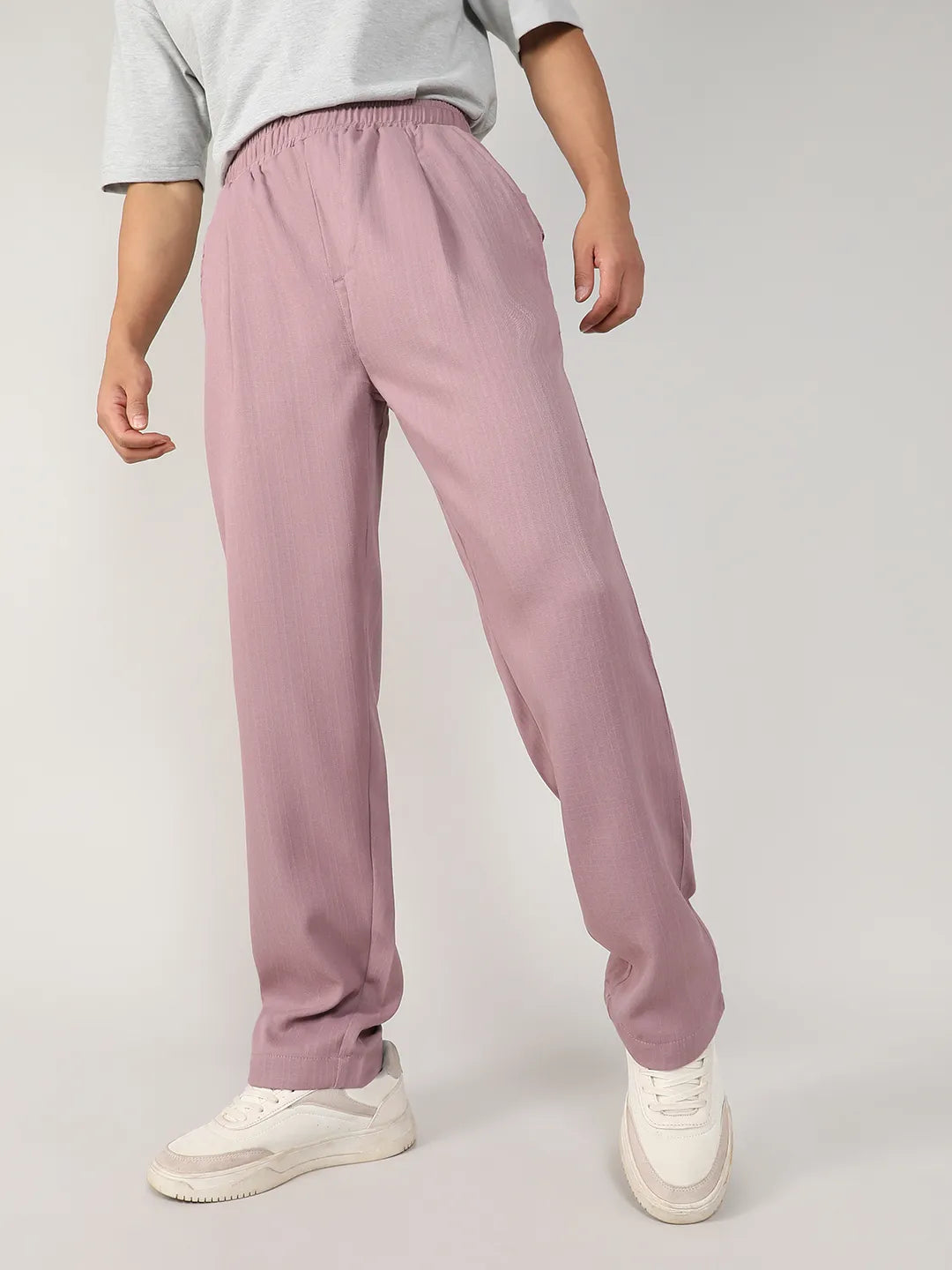 Tailored Linen-Blend Trousers