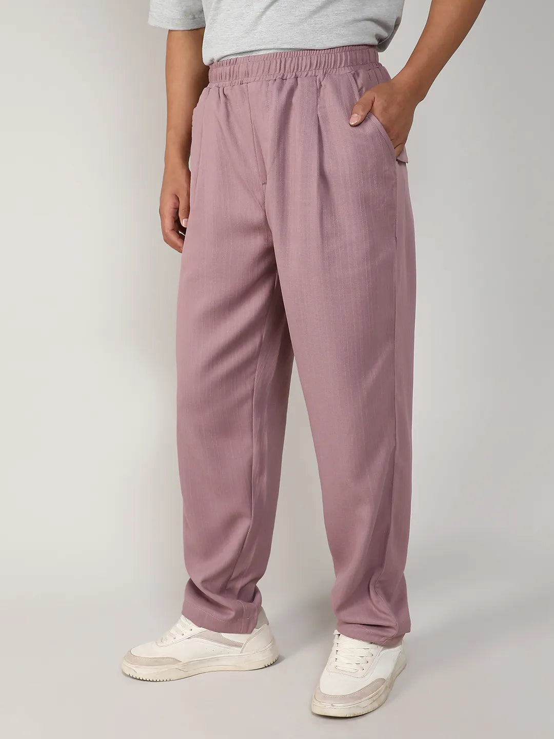 Tailored Linen-Blend Trousers