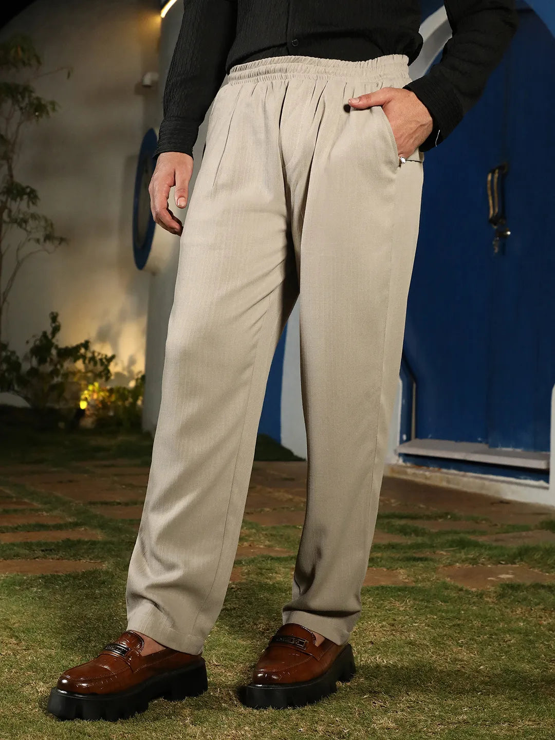 Lightweight - Tailored Linen-Blend Trousers