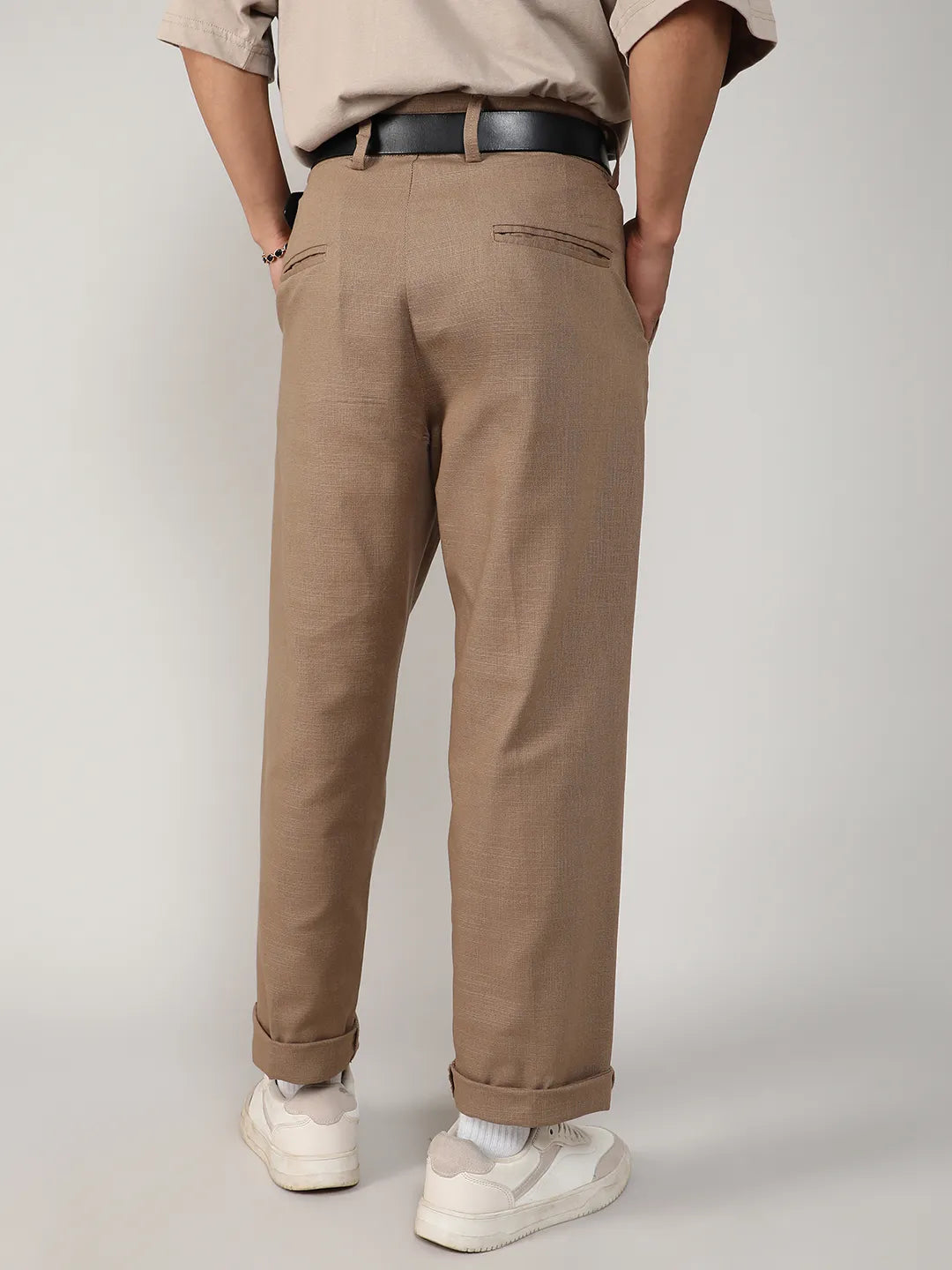 Tailored Linen-Blend Trousers