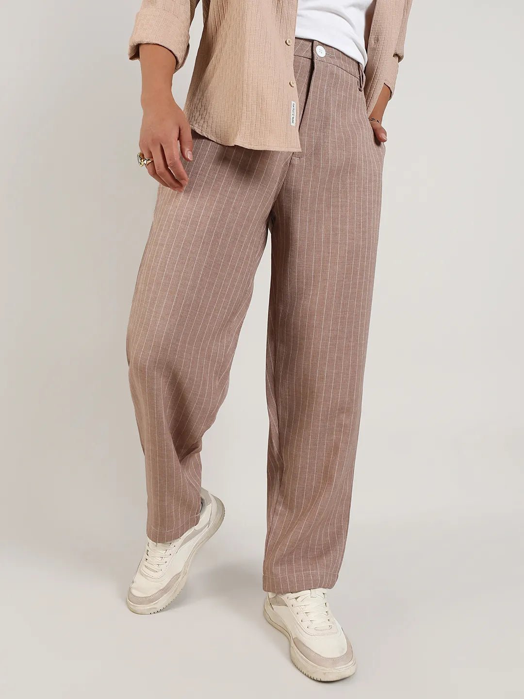 Pinstriped Trousers