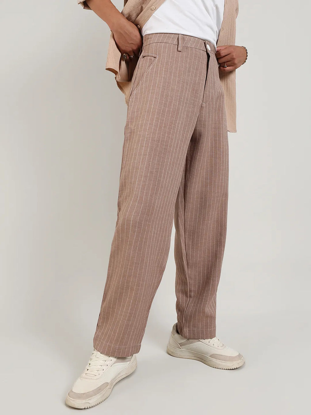 Lightweight - Pinstriped Trousers