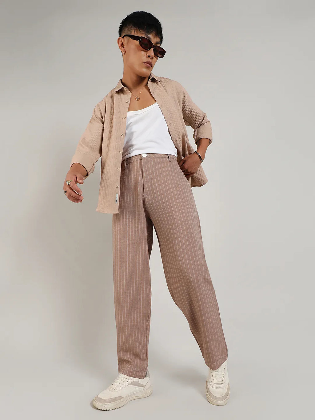 Lightweight - Pinstriped Trousers