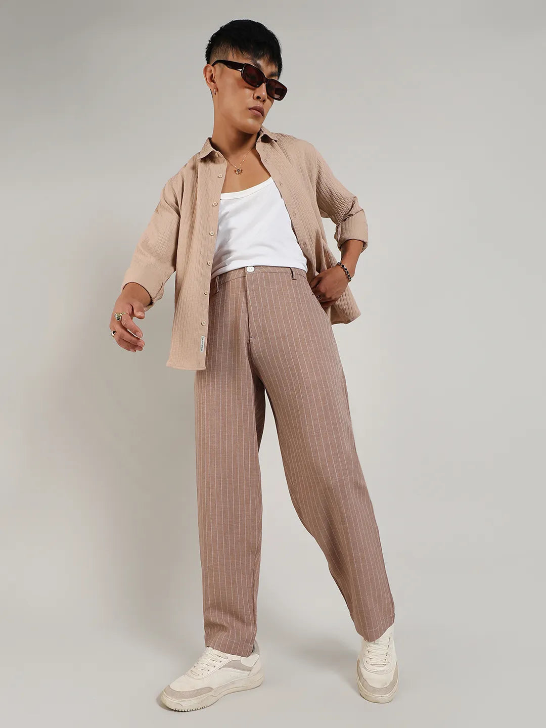 Lightweight - Pinstriped Trousers