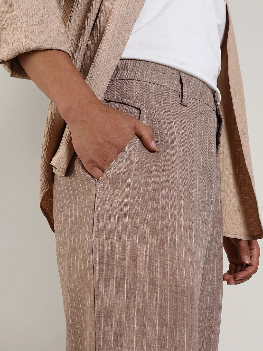 Lightweight - Pinstriped Trousers