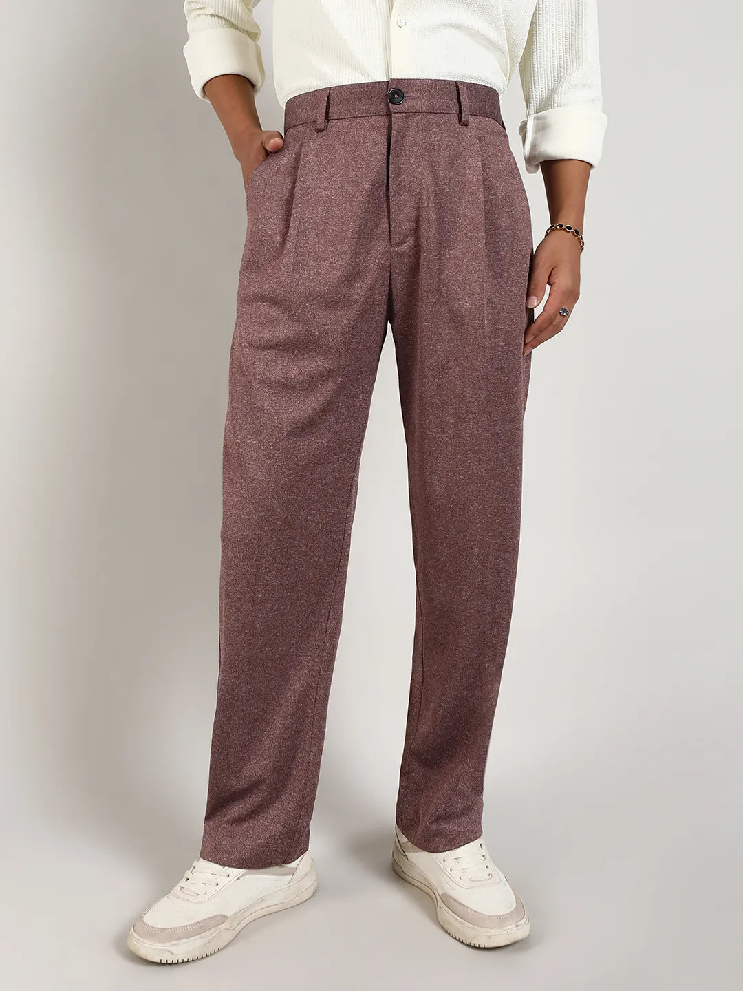 Lightweight - Tailored Heathered Trousers