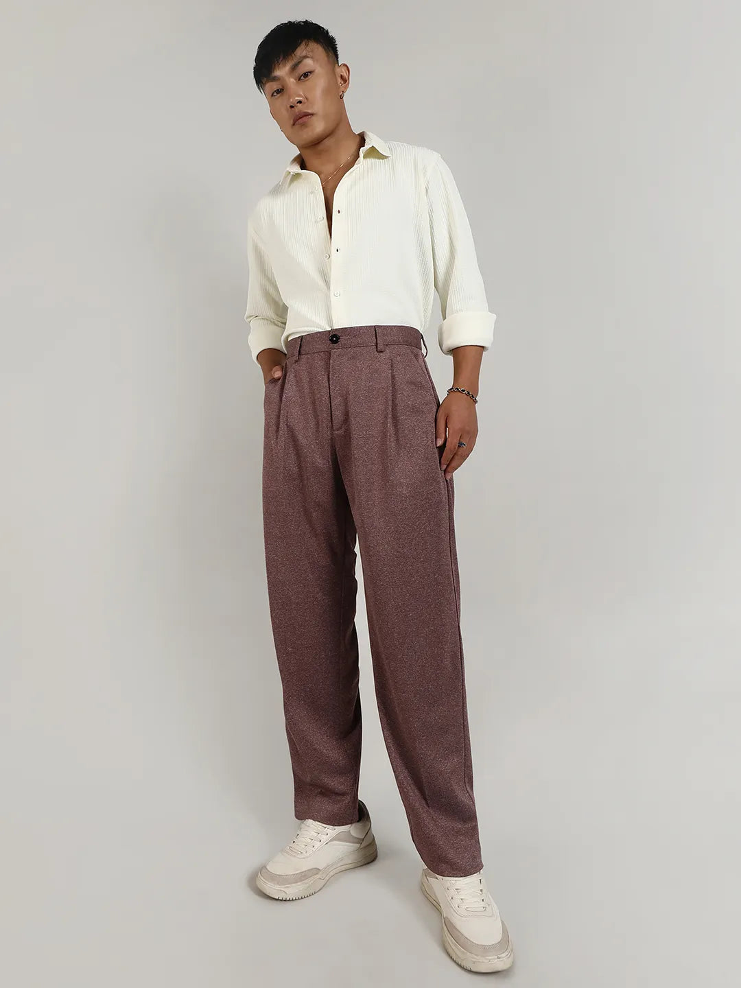 Tailored Heathered Trousers