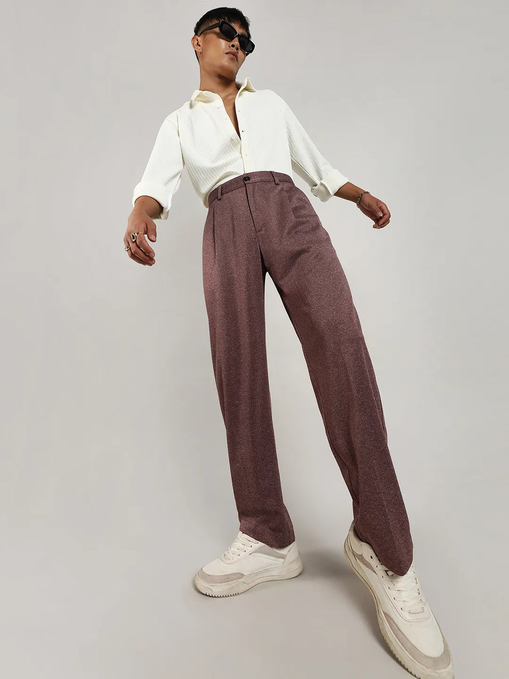 Lightweight - Tailored Heathered Trousers