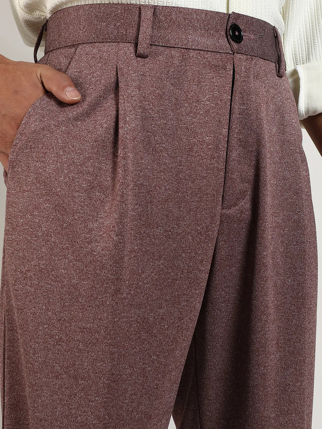 Lightweight - Tailored Heathered Trousers