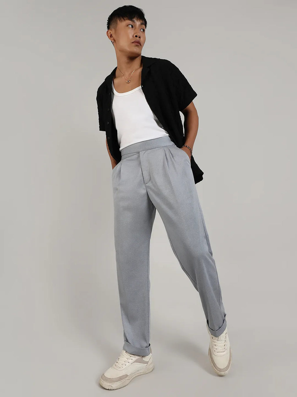 Lightweight - Tailored Heathered Trousers