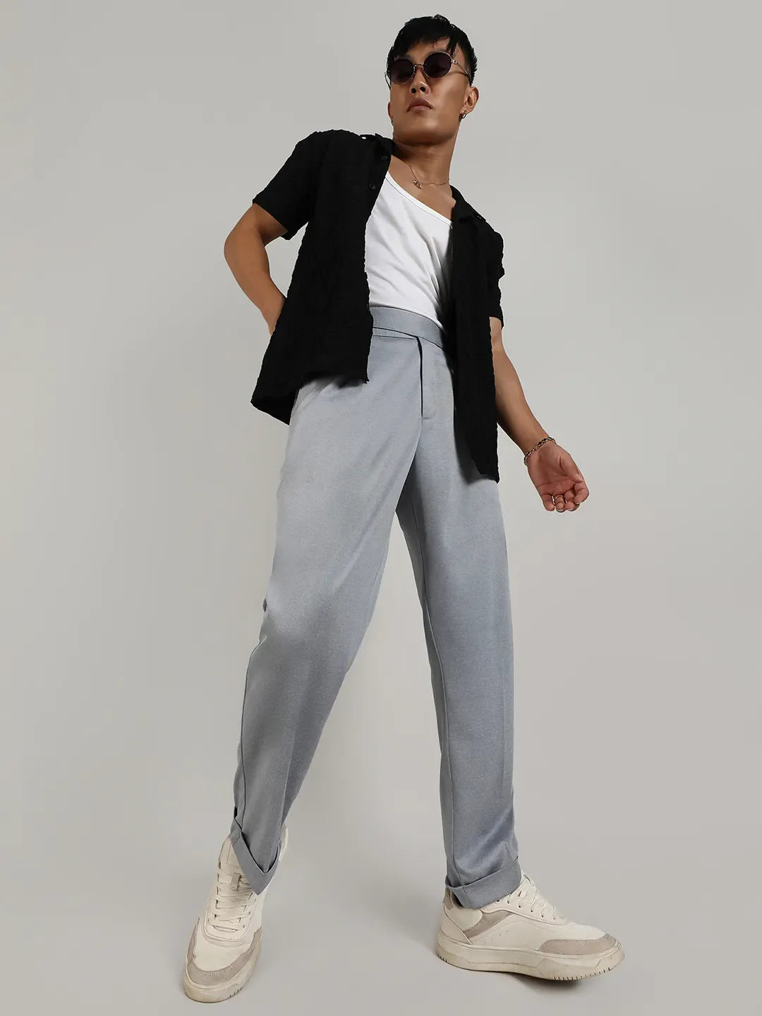 Tailored Heathered Trousers