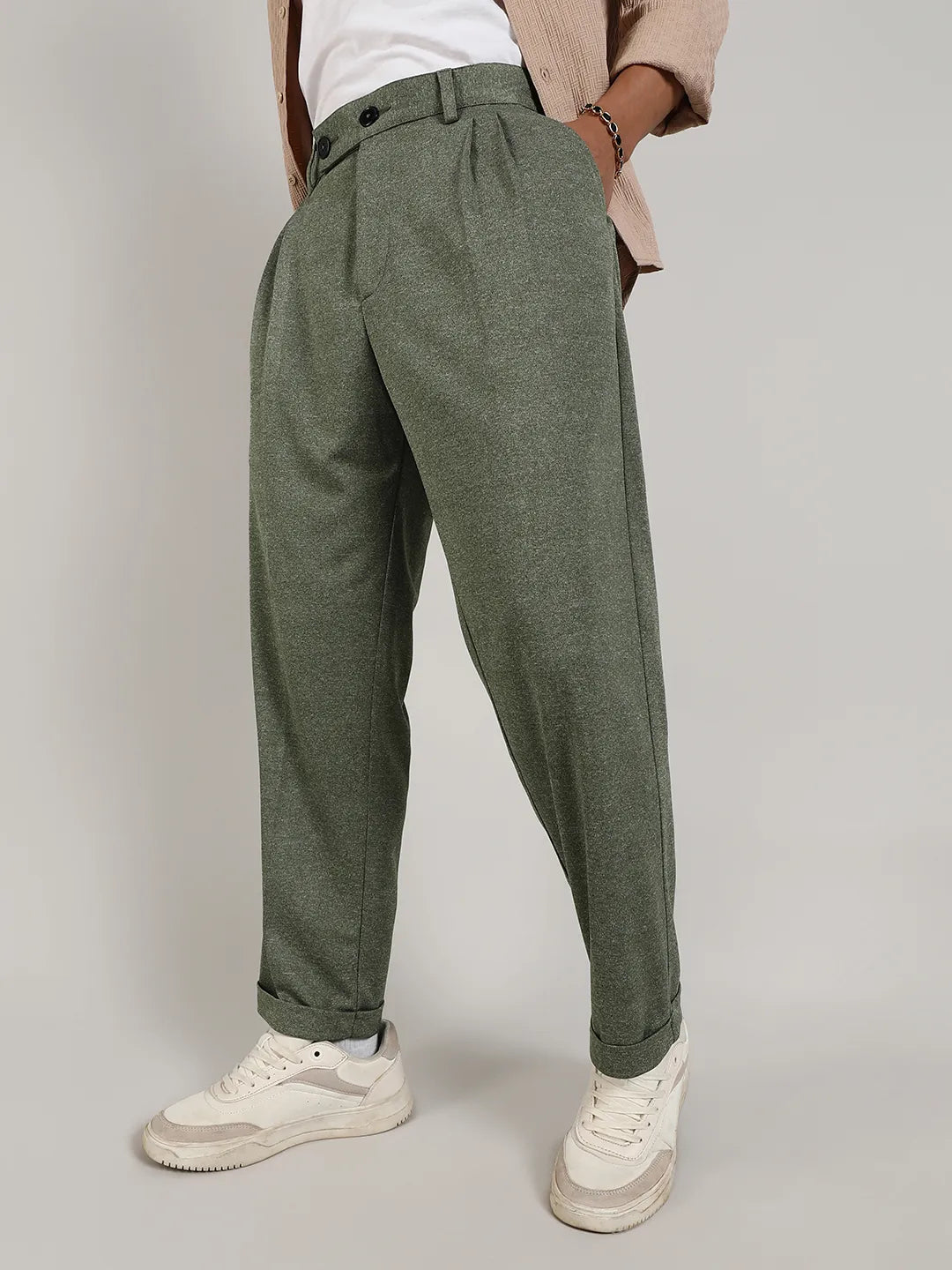 Tailored Heathered Trousers