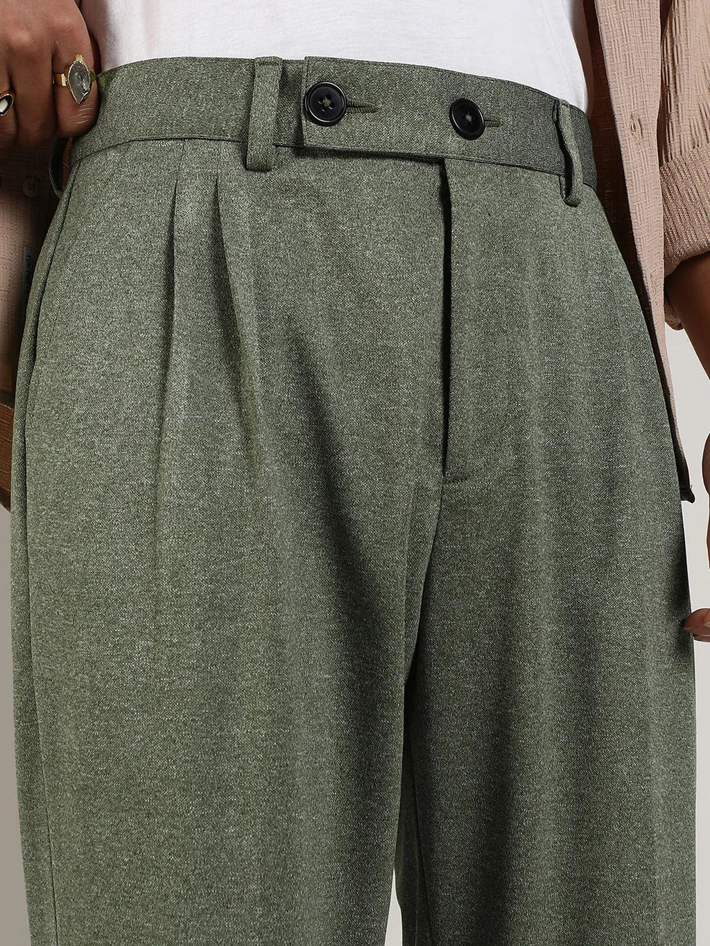 Lightweight - Tailored Heathered Trousers