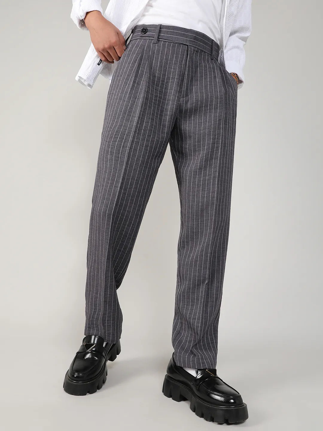 Pinstriped Trousers