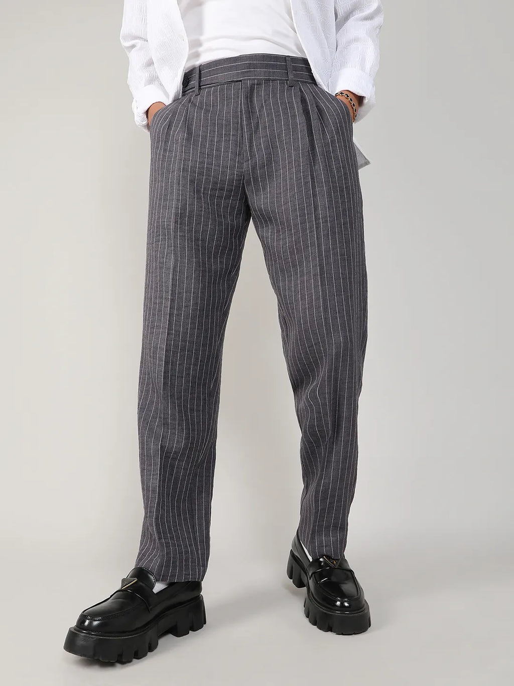 Lightweight - Pinstriped Trousers