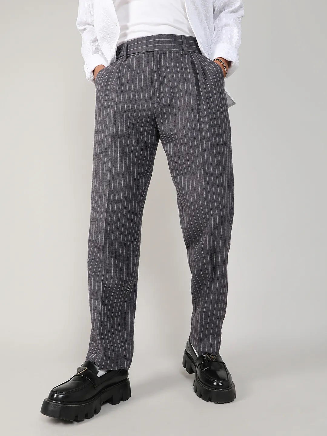 Pinstriped Trousers