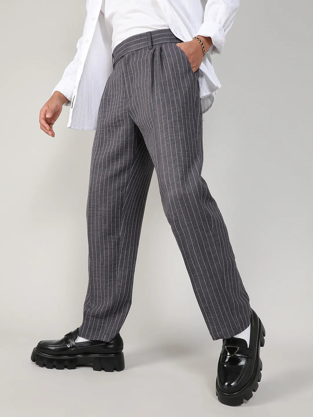 Lightweight - Pinstriped Trousers