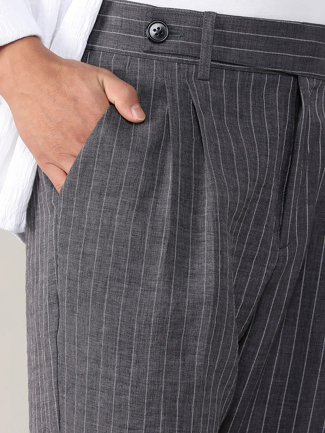 Pinstriped Trousers