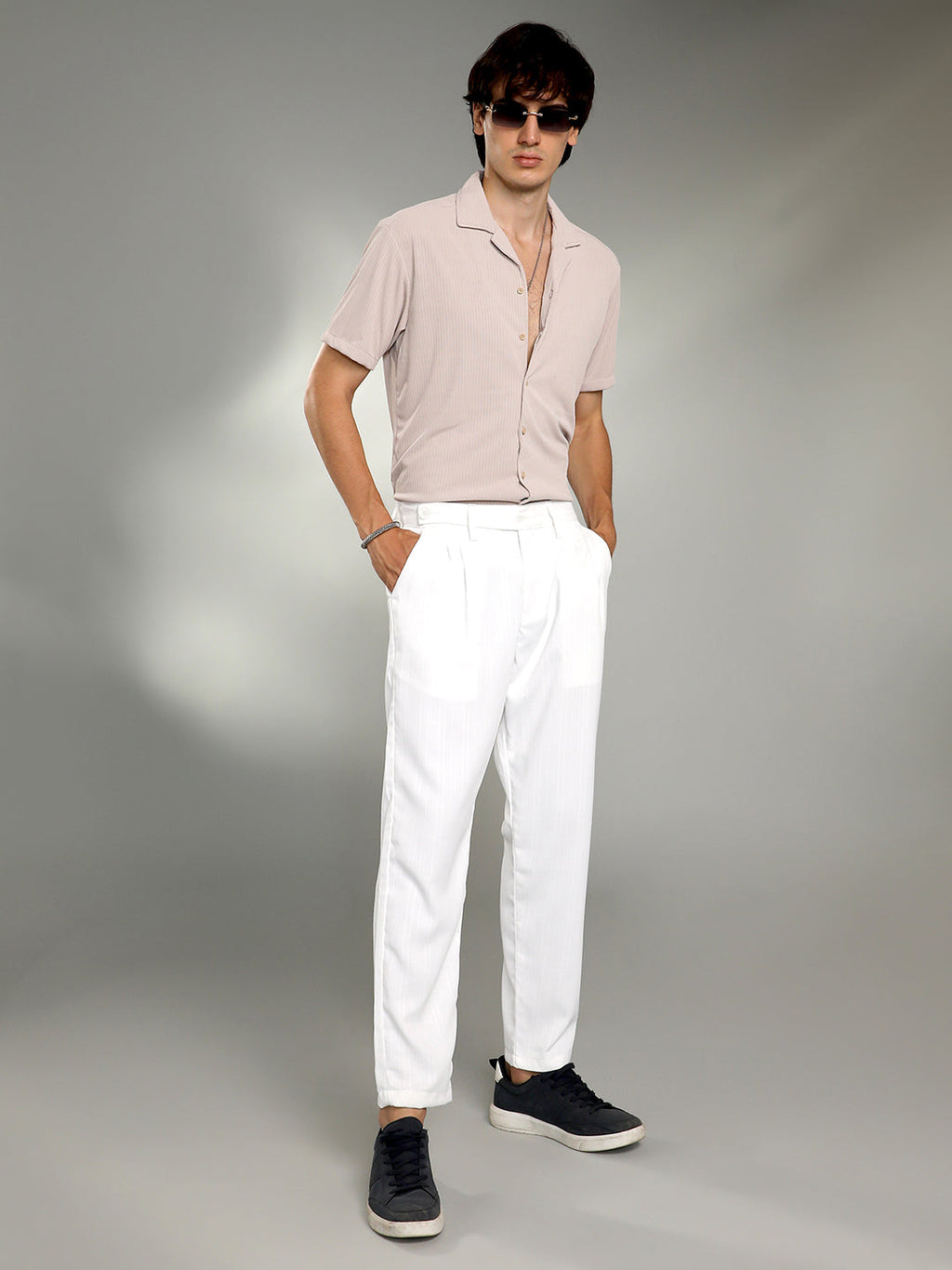 Pleated Tailored Trousers