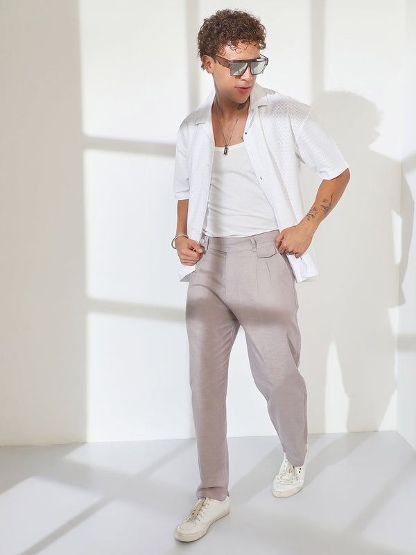 Lightweight - Tailored Linen-Blend Trousers