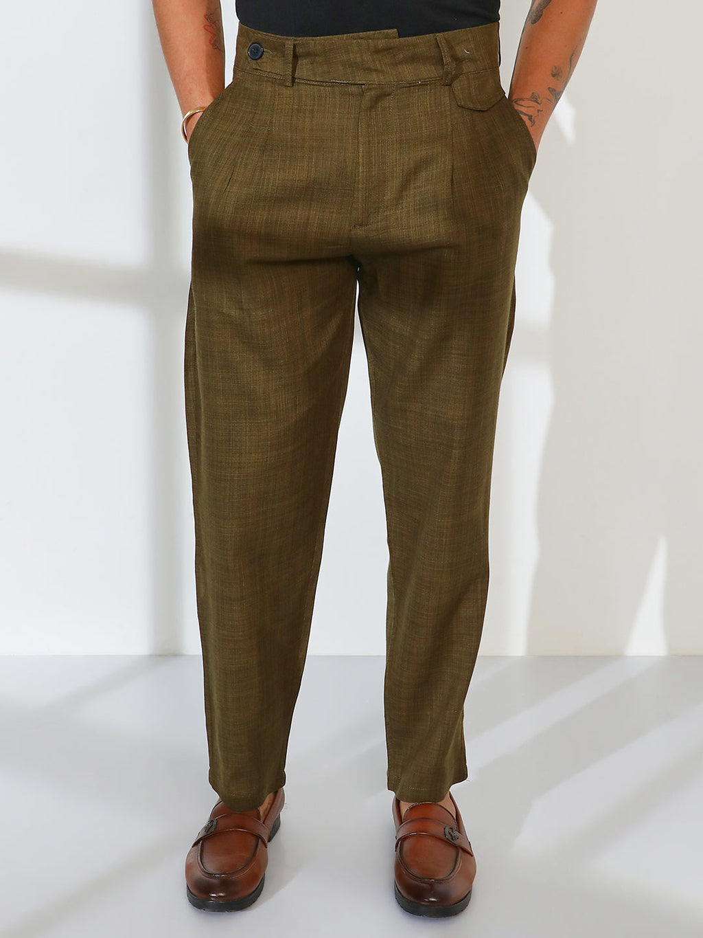 Lightweight - Tailored Linen-Blend Trousers