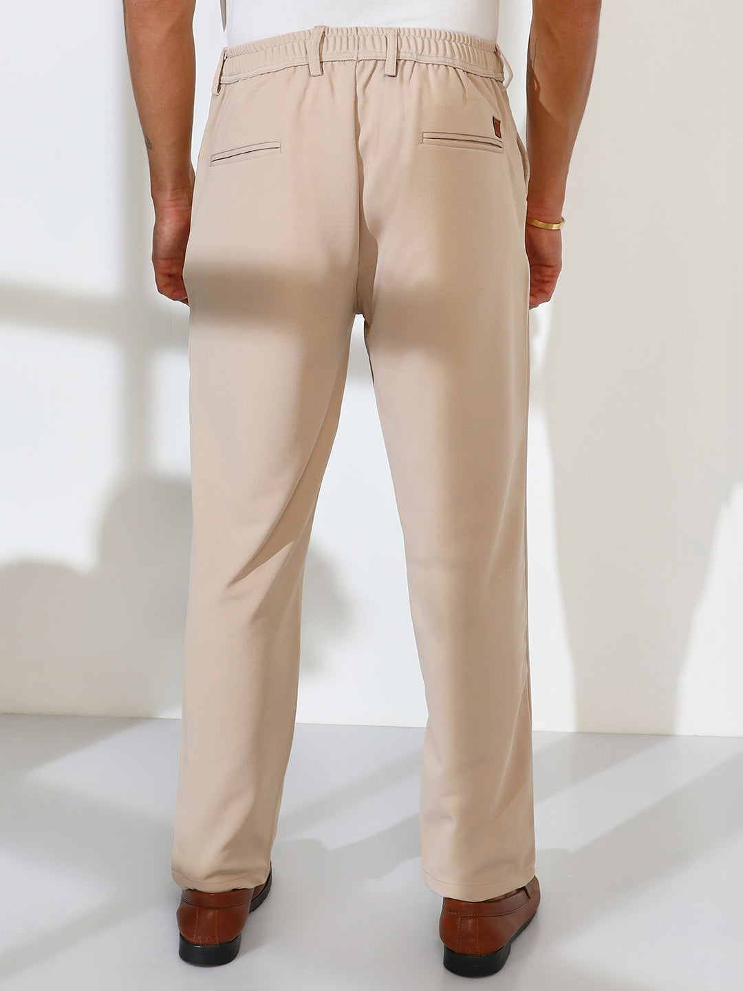 Straight-Fit Tailored Trousers