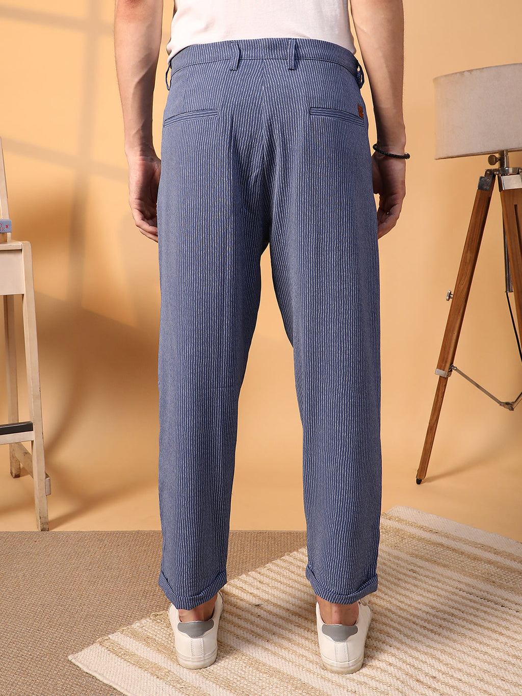 Lightweight - Striped Tailored Trousers