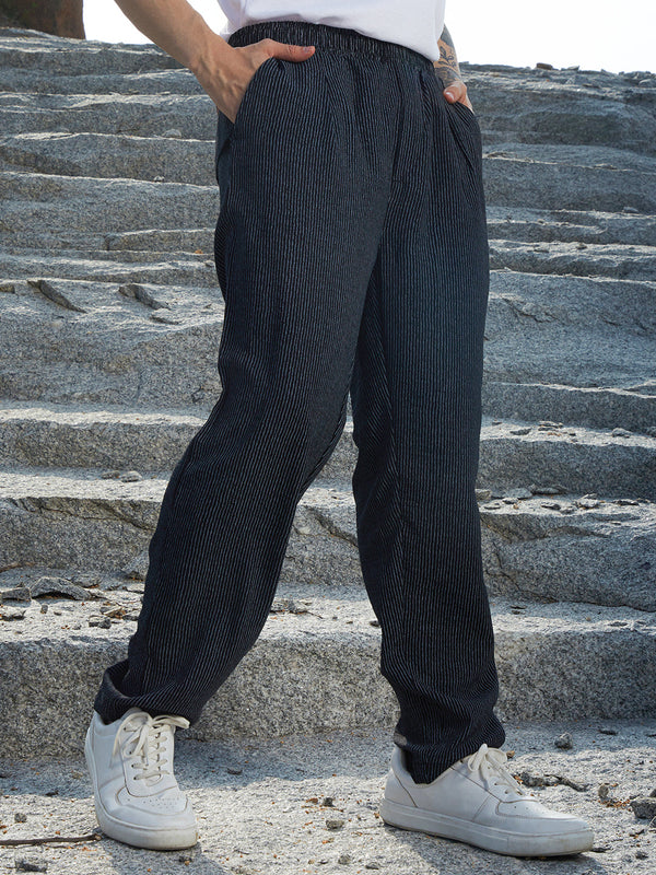 Lightweight - Striped Tailored Trousers