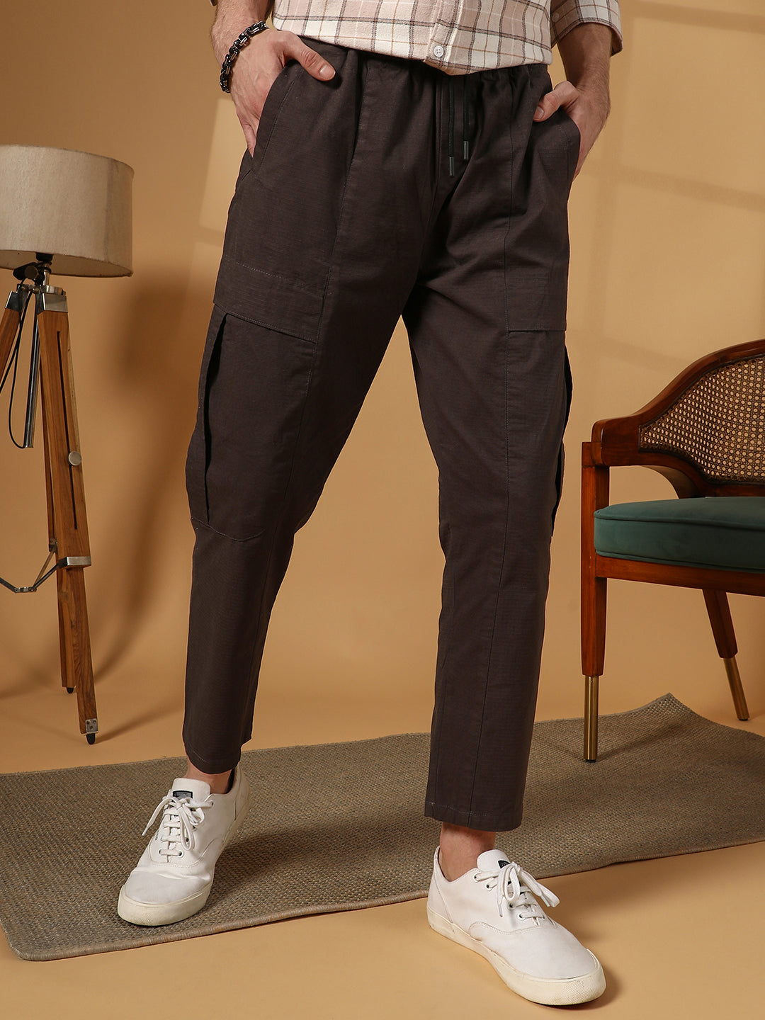 Solid Utility Trousers